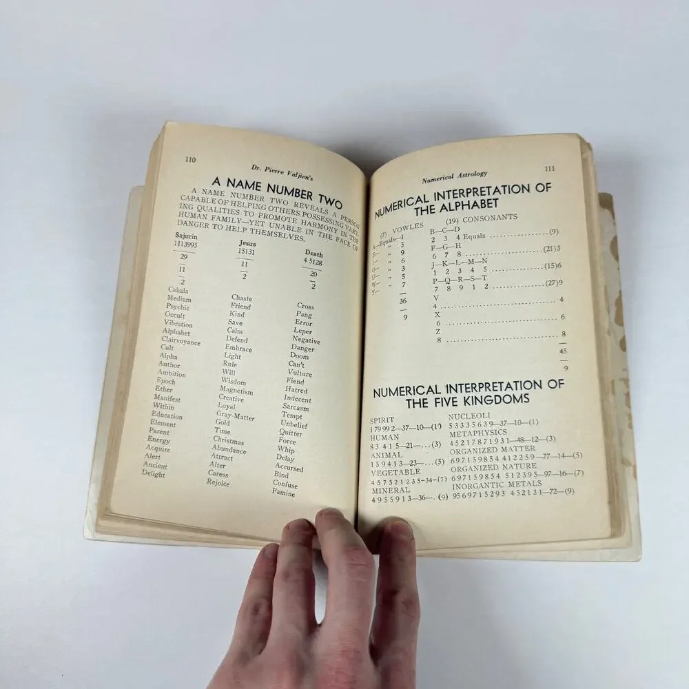 Numerical Astrology by Dr. Pierre Valjien 1932 Vintage book softcover VERY RARE